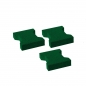 Preview: Double-T rubber paving stone green | 20 x 16 x 4.3 cm