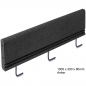 Preview: Gummi Randstein S8 mit Bodenanker schwarz | 100 x 30 x 8 cm