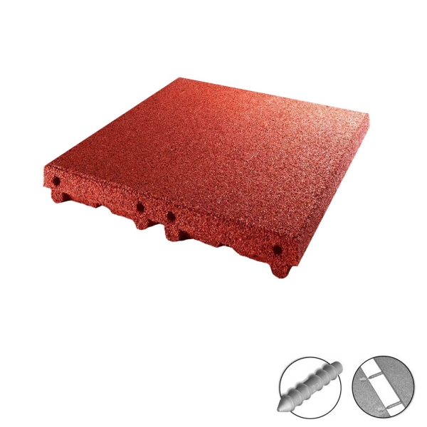 Slab Fall Protection Fall protection slab red | 50 x 50 x 6,5 cm | FH 2.00 m