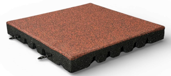 EPDM-Fallschutzplatten-60-mm-Fallhoehe-1,90-Meter-Farbe-rot-schwarz