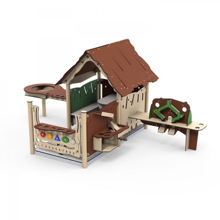 Kinder Spielhaus mit Sandmaschine
